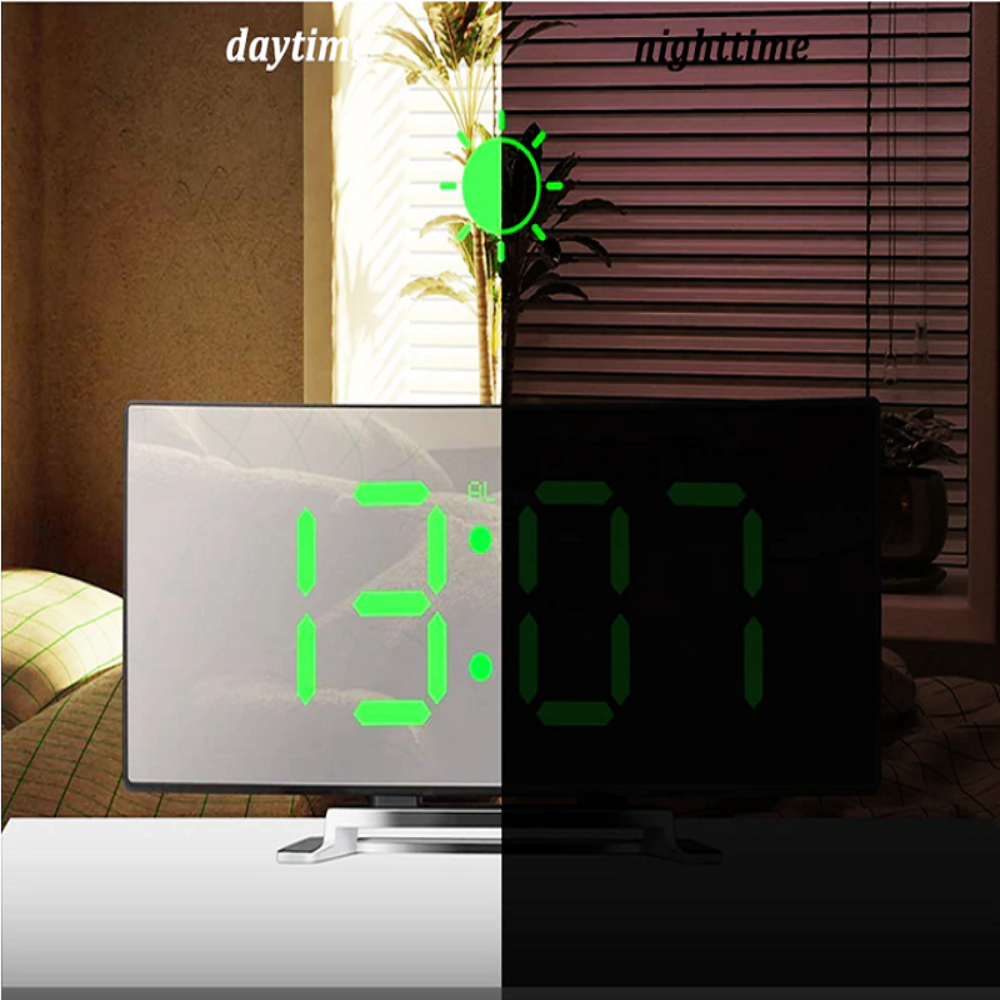 Rebolet | Curveon - LED-Digitalwecker mit gebogenem Display