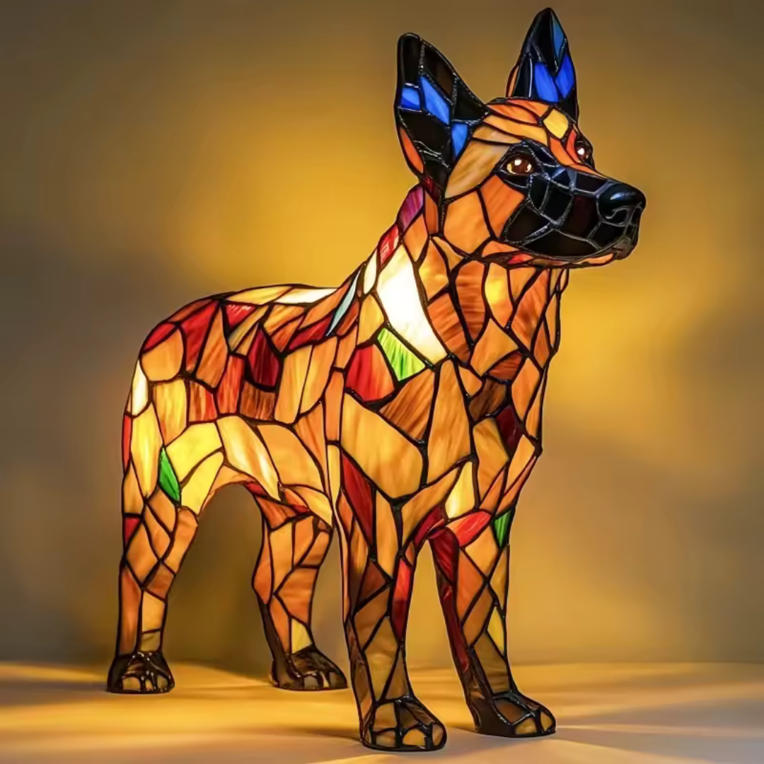 Leuchthund – Handgefertigte Lampe, die Herzen erstrahlen lässt