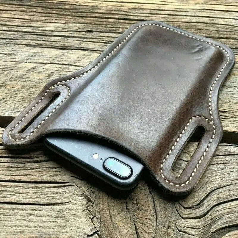 Leder-Handyholster für Herren – Gürtelclip-Handytasche