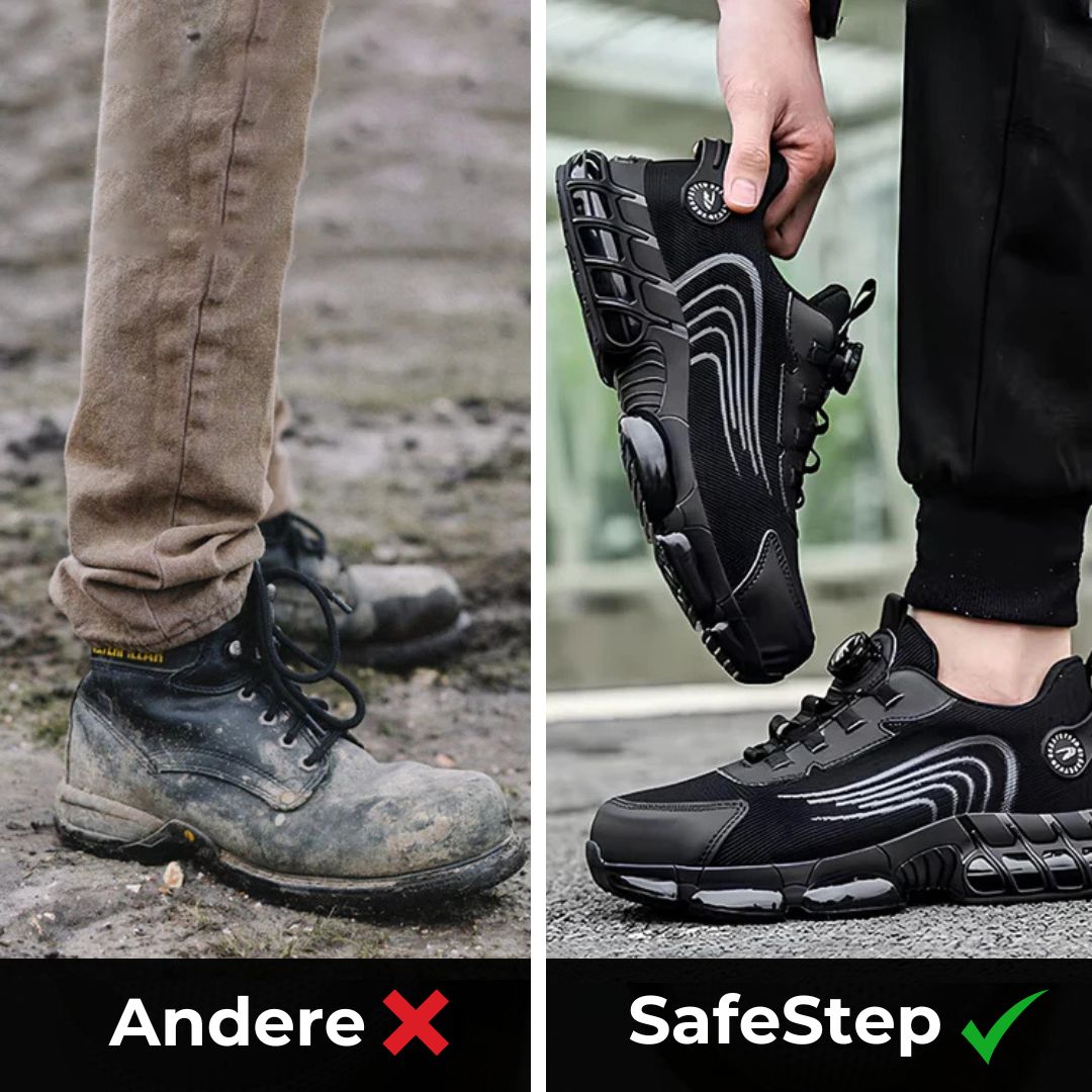 SafeStep Ergonomische Sicherheitsschuhe – Schmerzlindernd & EN ISO 20345 Zertifiziert