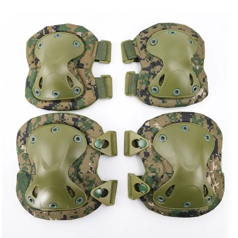 Unisex Tactical Knie- & Ellbogenschoner – Camo-Schutzausrüstung