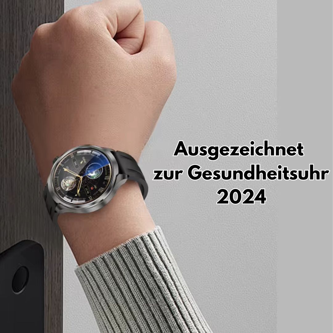 Rebolet | VitalSense Pro X - Gesundheits-Smartwatch mit Lederarmband (2025)