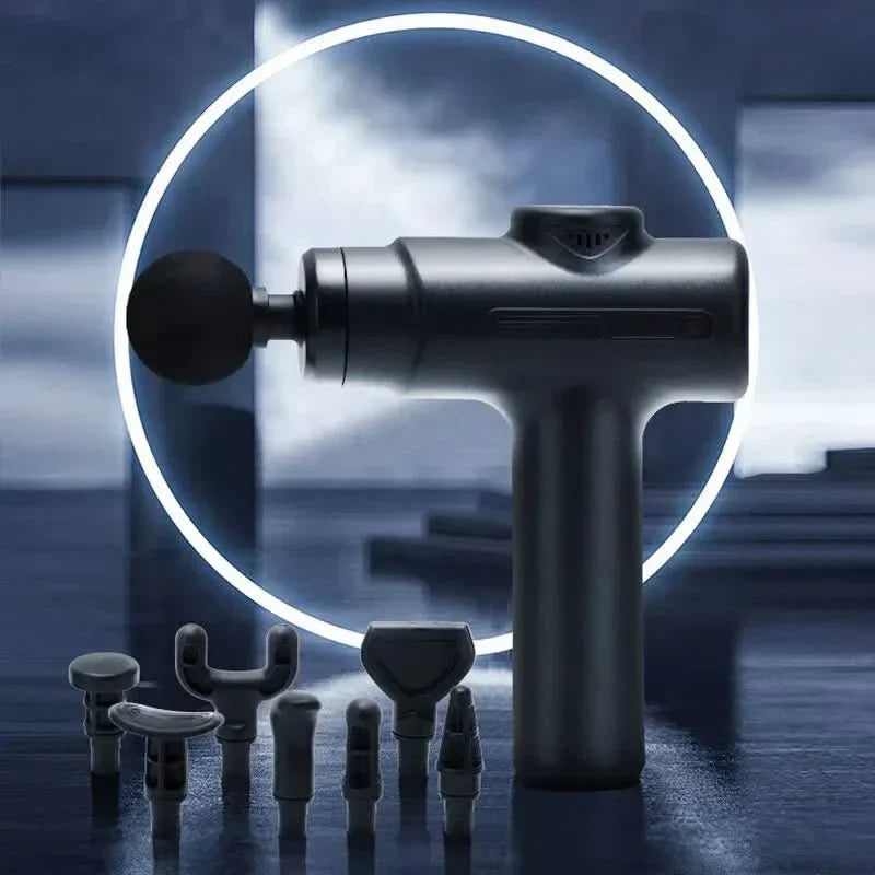 Rebolet | Elektrische Massagegun mit 8 Aufsätzen für Tiefengewebemassage