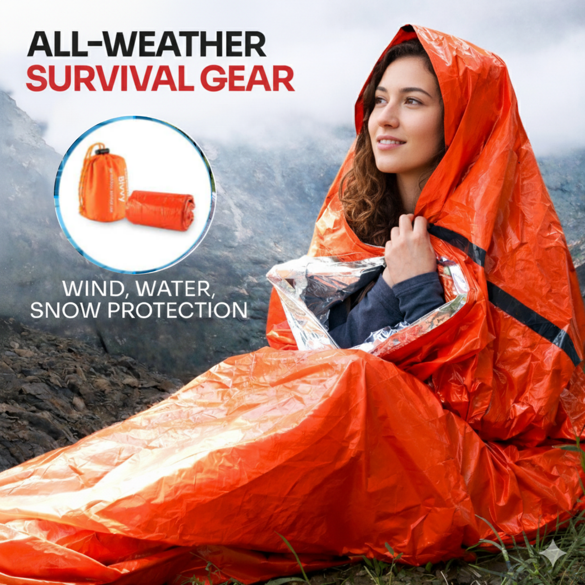 Notfall-Schlafsack – Thermo-Biwaksack für Camping & Überleben