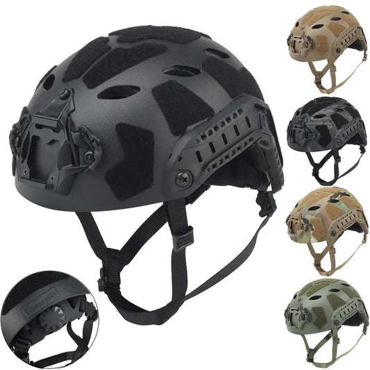 Leichter Tactical FAST-Helm mit Nachtsicht-Halterung & Seitenschienen