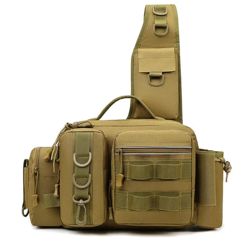 Angelrucksack mit Rutenhalter – wasserdichte Tactical-Angeltasche