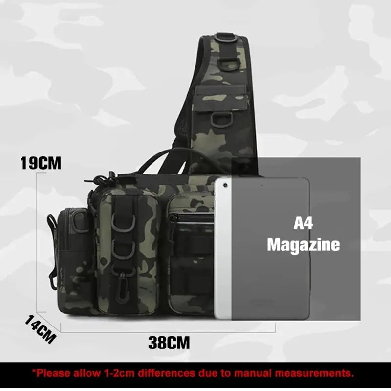 Angelrucksack mit Rutenhalter – wasserdichte Tactical-Angeltasche