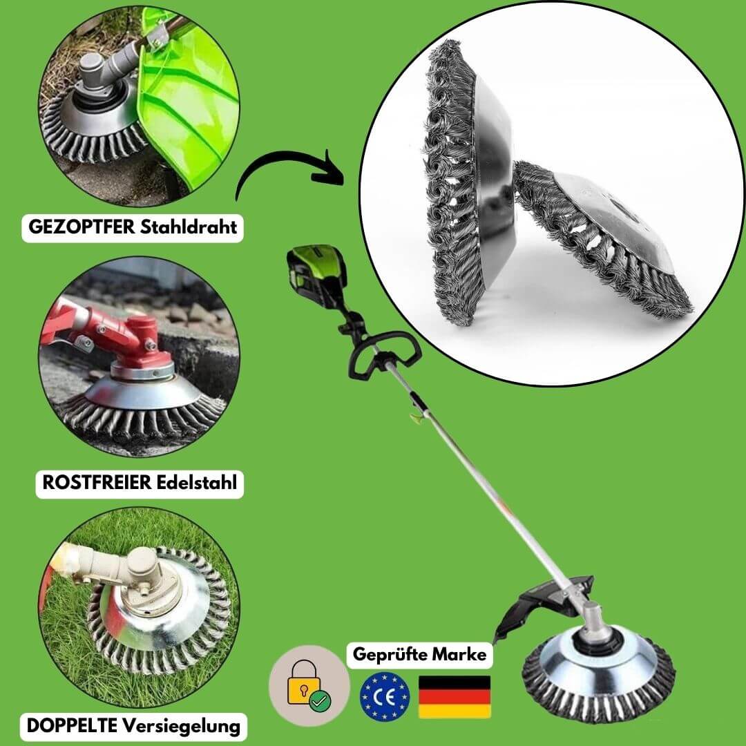 Rebolet | ProfiTrim - Der unzerstörbare Rasentrimmer inkl. Gratis Montage-Set