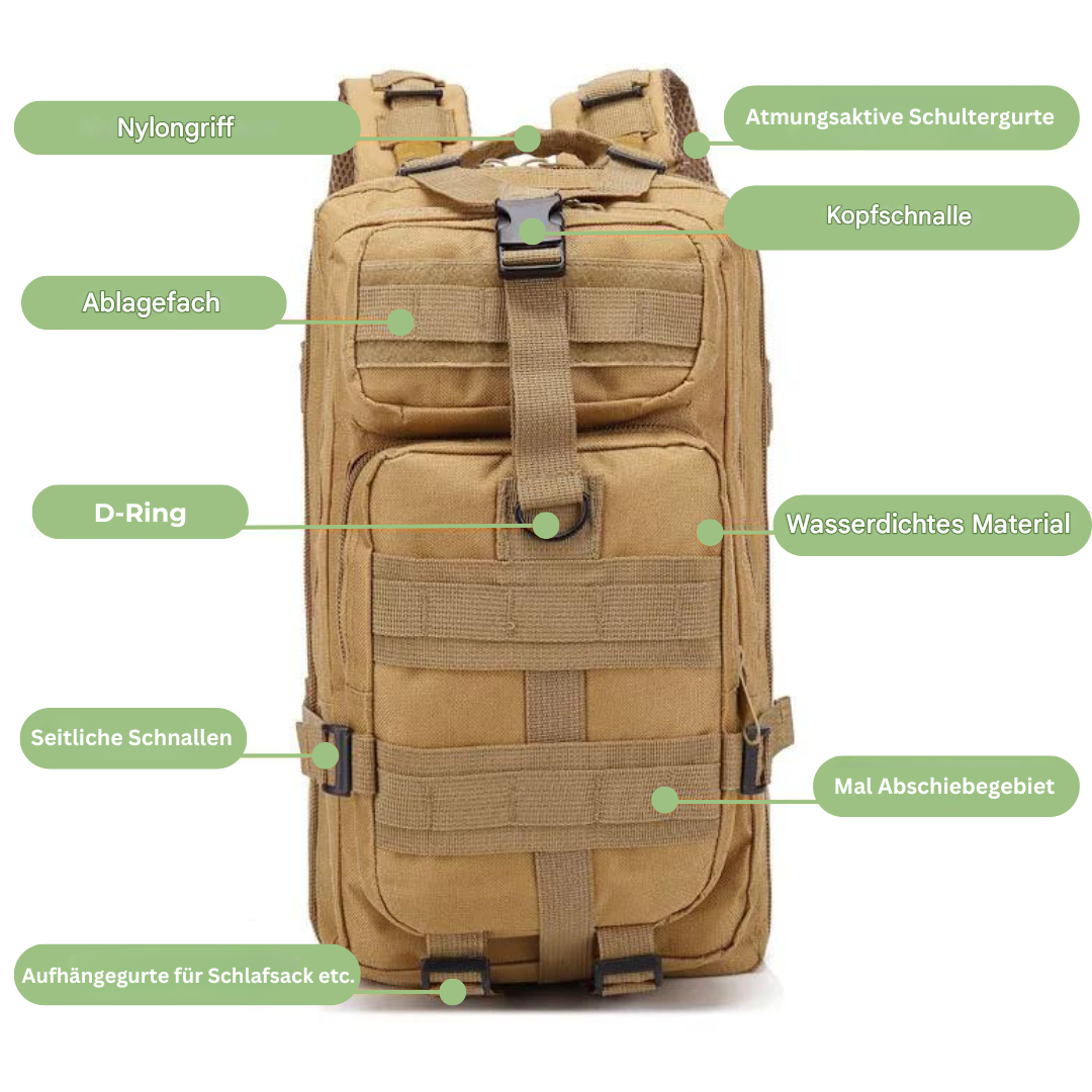Rebolet | Wasserdichter Taktischer Rucksack – AdventurePack