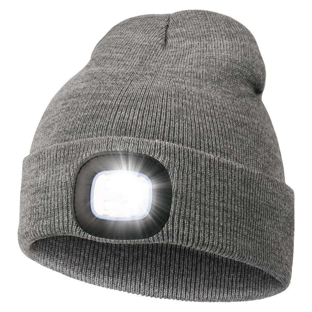 LED-Beanie-Mütze mit Licht