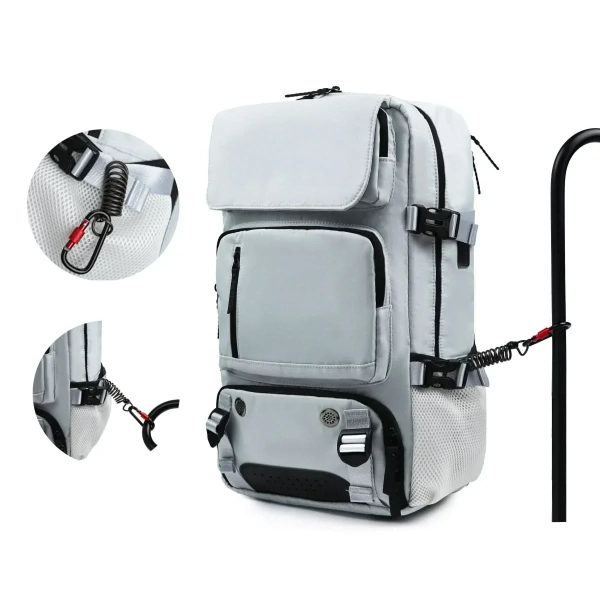 Rebolet | Großer wasserdichter Reiserrucksack mit USB-Anschluss