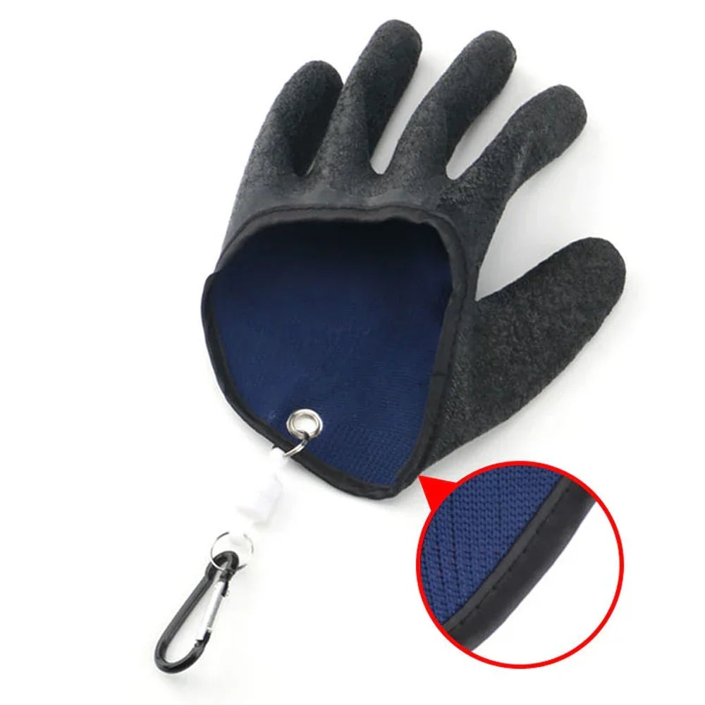 Vollfinger-Angelhandschuhe mit Magnetverschluss und rutschfestem Latex