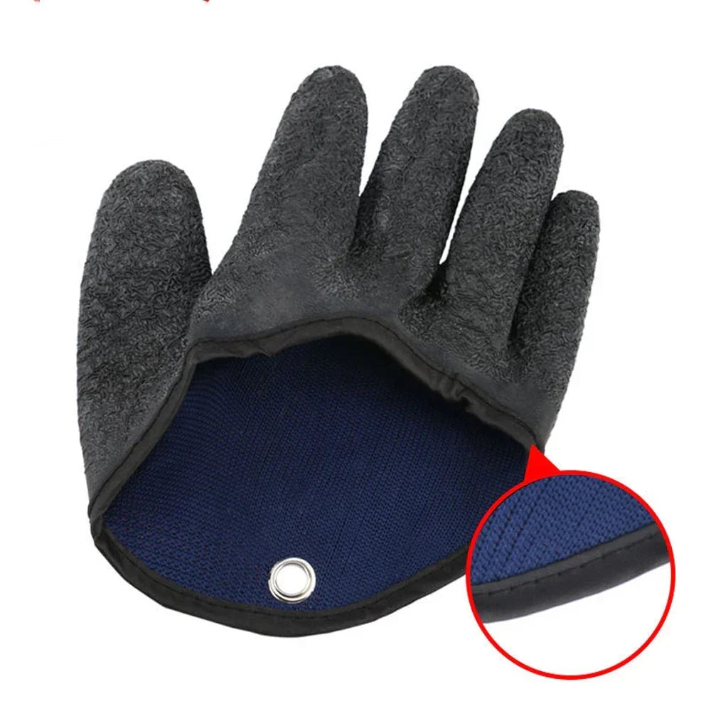 Vollfinger-Angelhandschuhe mit Magnetverschluss und rutschfestem Latex