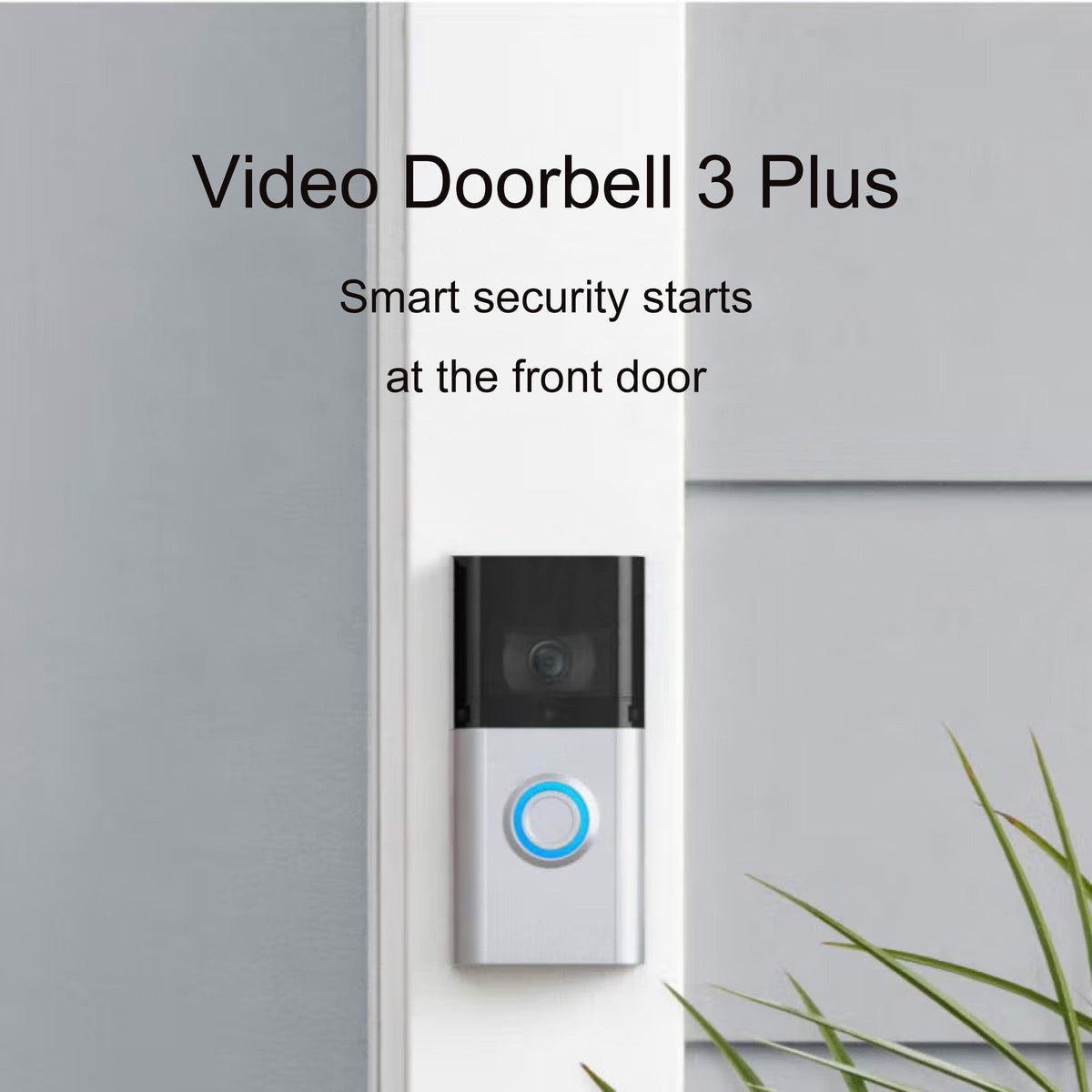 Kabellose Video-Türklingel mit Kamera, WLAN, Zwei-Wege-Audio & Bewegung