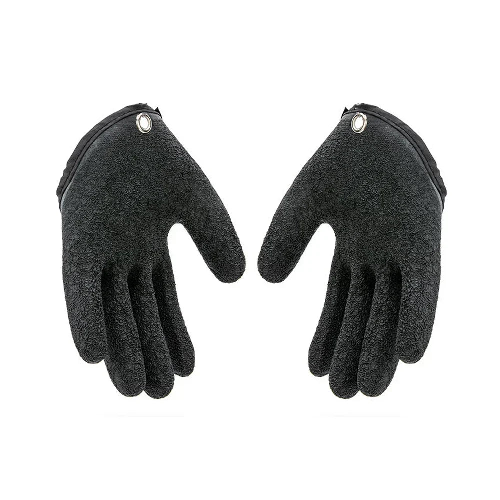 Vollfinger-Angelhandschuhe mit Magnetverschluss und rutschfestem Latex