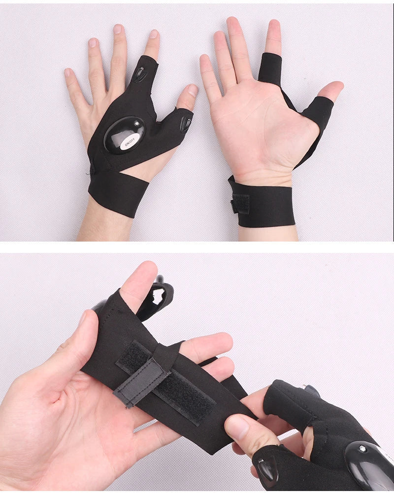 Rebolet | LED Taschenlampenhandschuhe