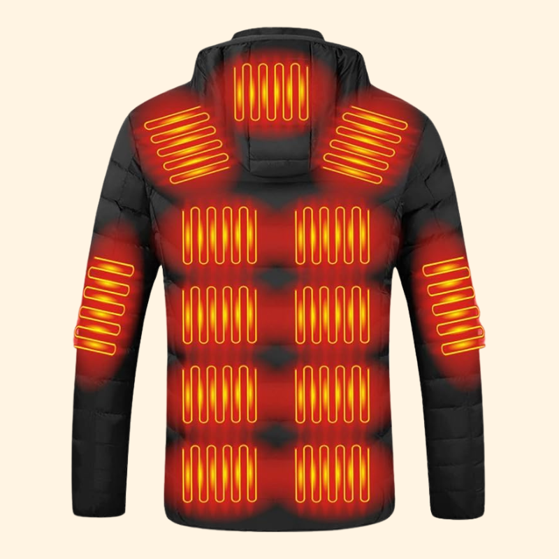 Rebolet | Herren- & Damen-Heizjacke – Beste wiederaufladbare beheizte Pufferjacke, leichte batteriebetriebene Winterjacke UK