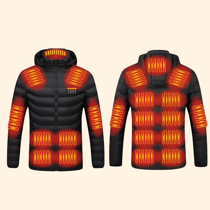 Rebolet | Herren- & Damen-Heizjacke – Beste wiederaufladbare beheizte Pufferjacke, leichte batteriebetriebene Winterjacke UK