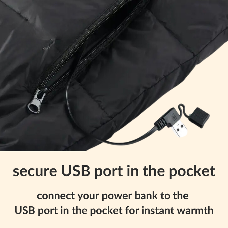 Rebolet | Herren- & Damen-Heizjacke – Beste wiederaufladbare beheizte Pufferjacke, leichte batteriebetriebene Winterjacke UK
