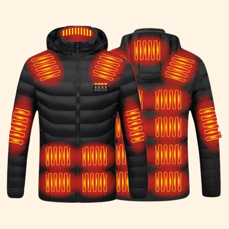Rebolet | Herren- & Damen-Heizjacke – Beste wiederaufladbare beheizte Pufferjacke, leichte batteriebetriebene Winterjacke UK