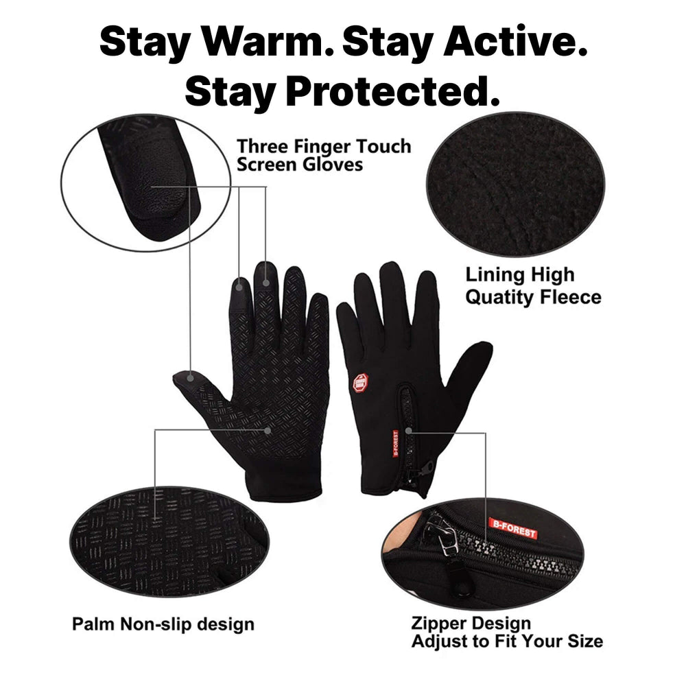 Thermo-Heizhandschuhe mit Touchscreen für Kälte