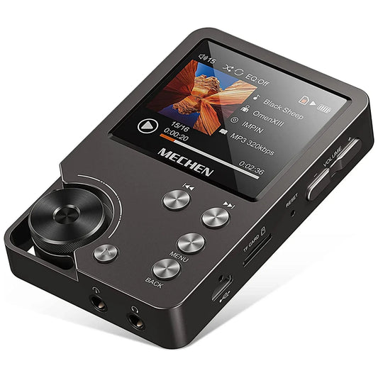 Rebolet | HiFi MP3 Player MECHEN-M30 – Premium verlustfreies Audio mit 64GB Speicherkarte, unterstützt bis zu 256GB