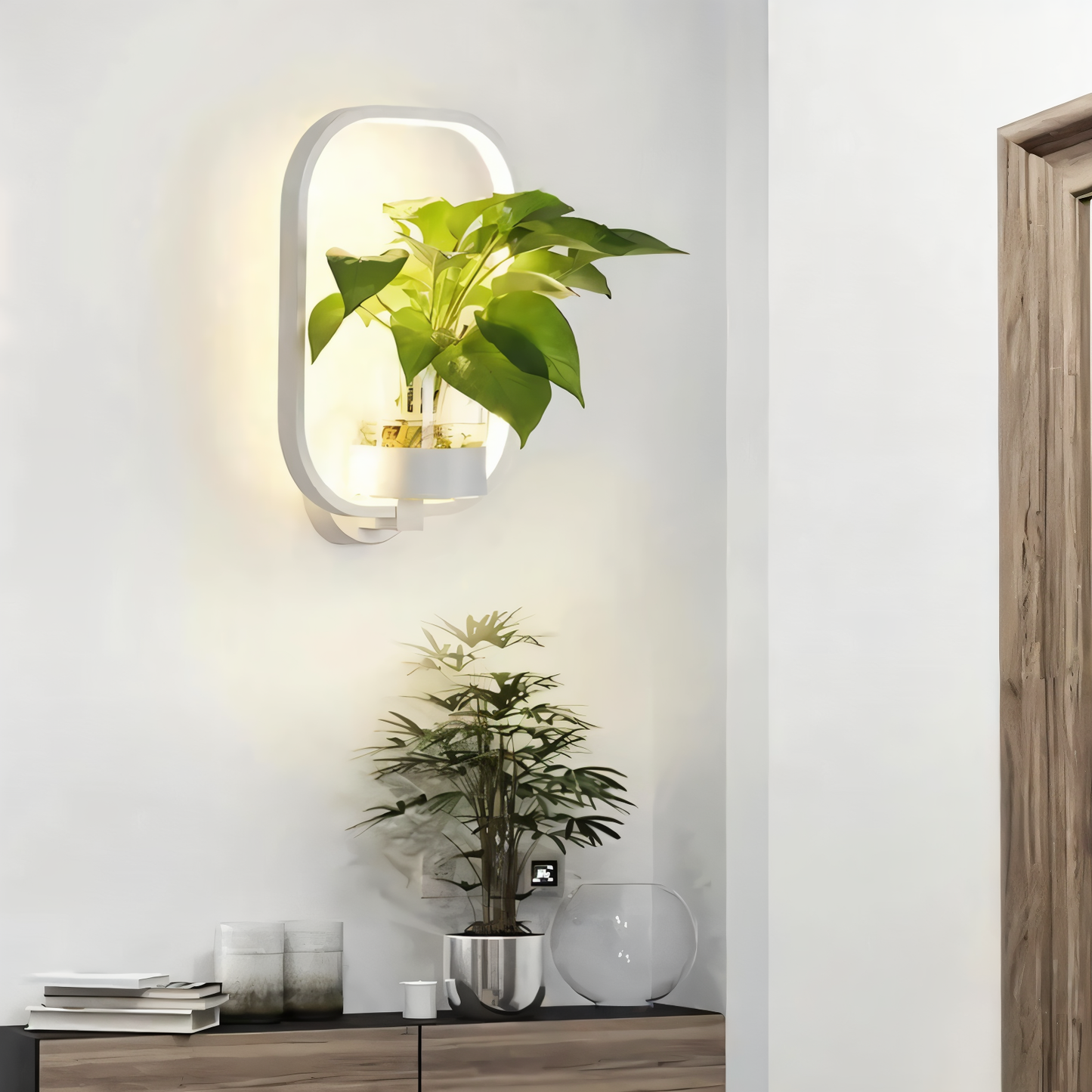 Rebolet| VerdantLume LED-Wandleuchte mit Pflanzenhalter