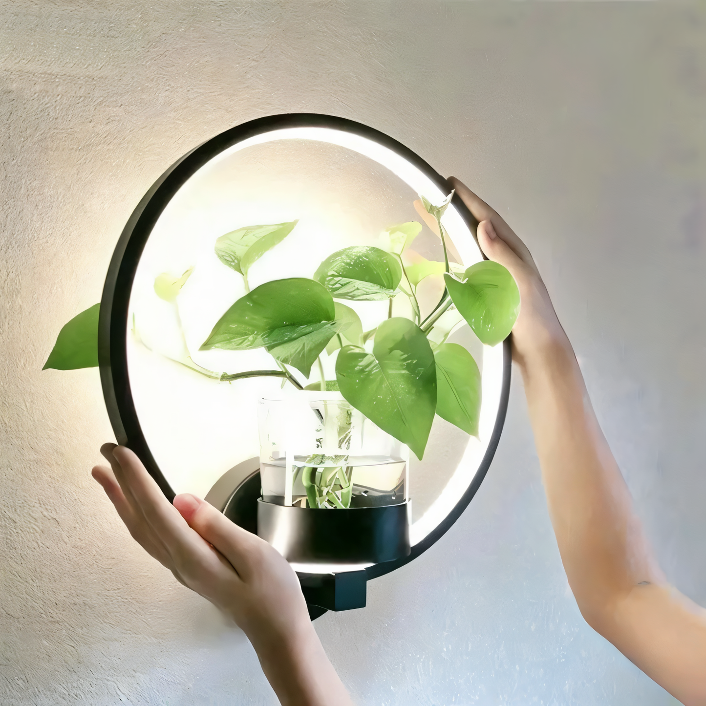 Rebolet| VerdantLume LED-Wandleuchte mit Pflanzenhalter