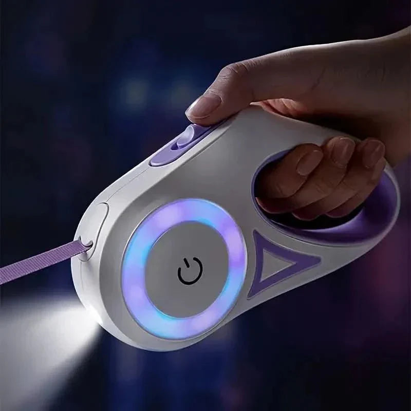 Rebolet | Leuchtende Hundeleine mit LED-Licht für sicheres Spazierengehen