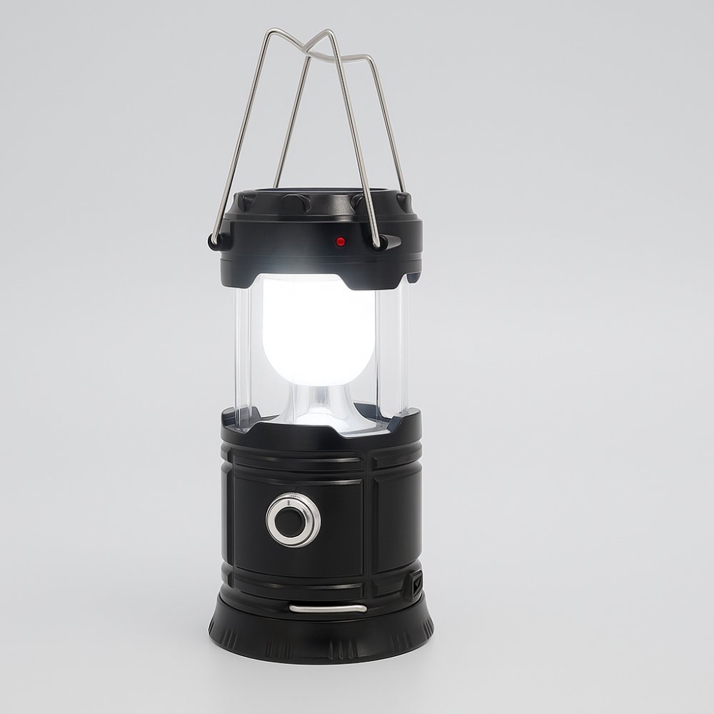 Jagd Solar-LED Camping-Laterne, wiederaufladbar, tragbar