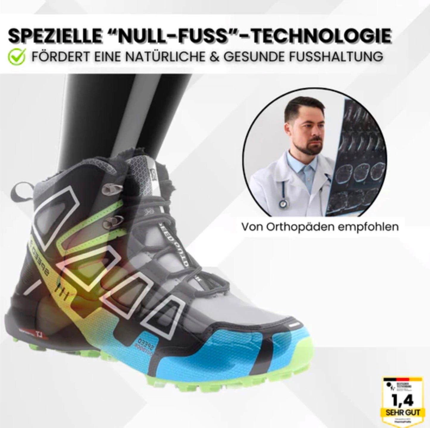 OrthoTrekking Pro Hallux – Ergonomic Hiking & Trekking Shoes for Hallux Valgus Comfort
