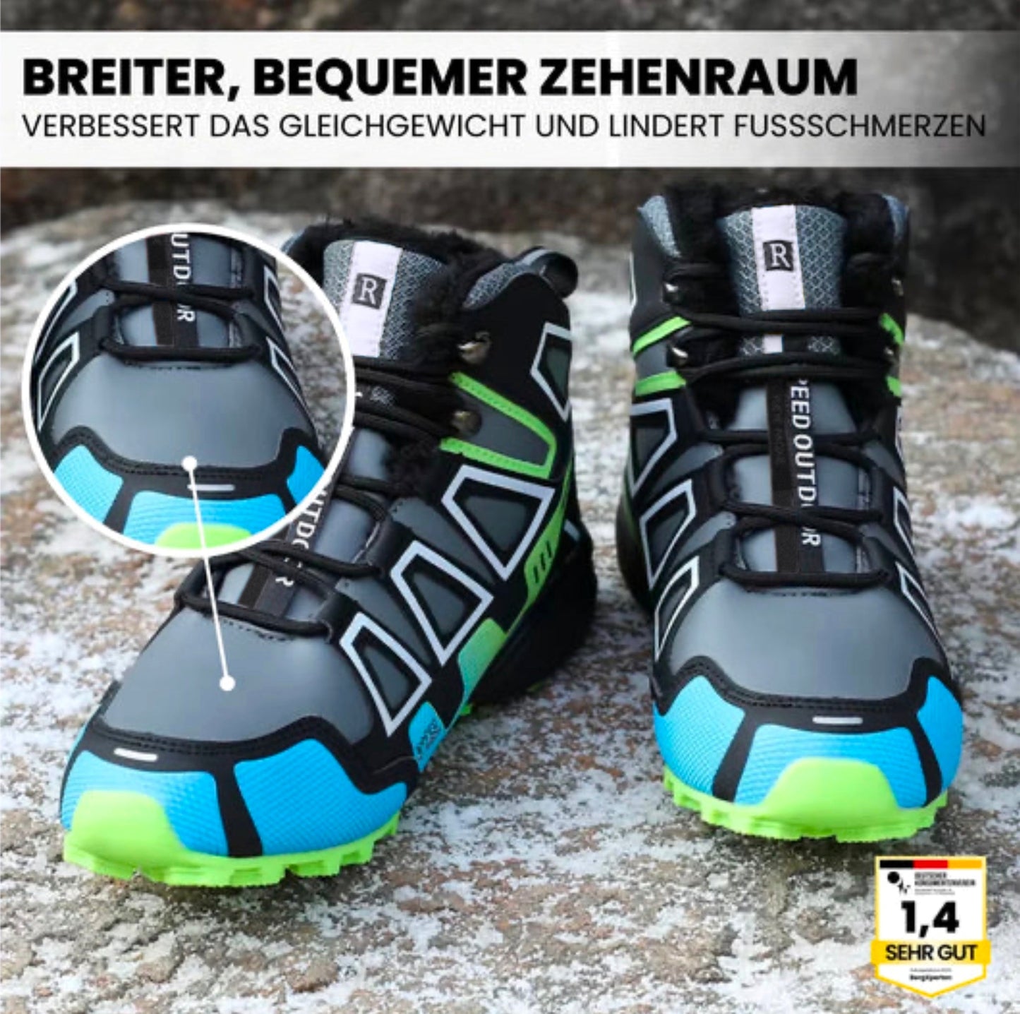OrthoTrekking Pro Hallux – Ergonomic Hiking & Trekking Shoes for Hallux Valgus Comfort