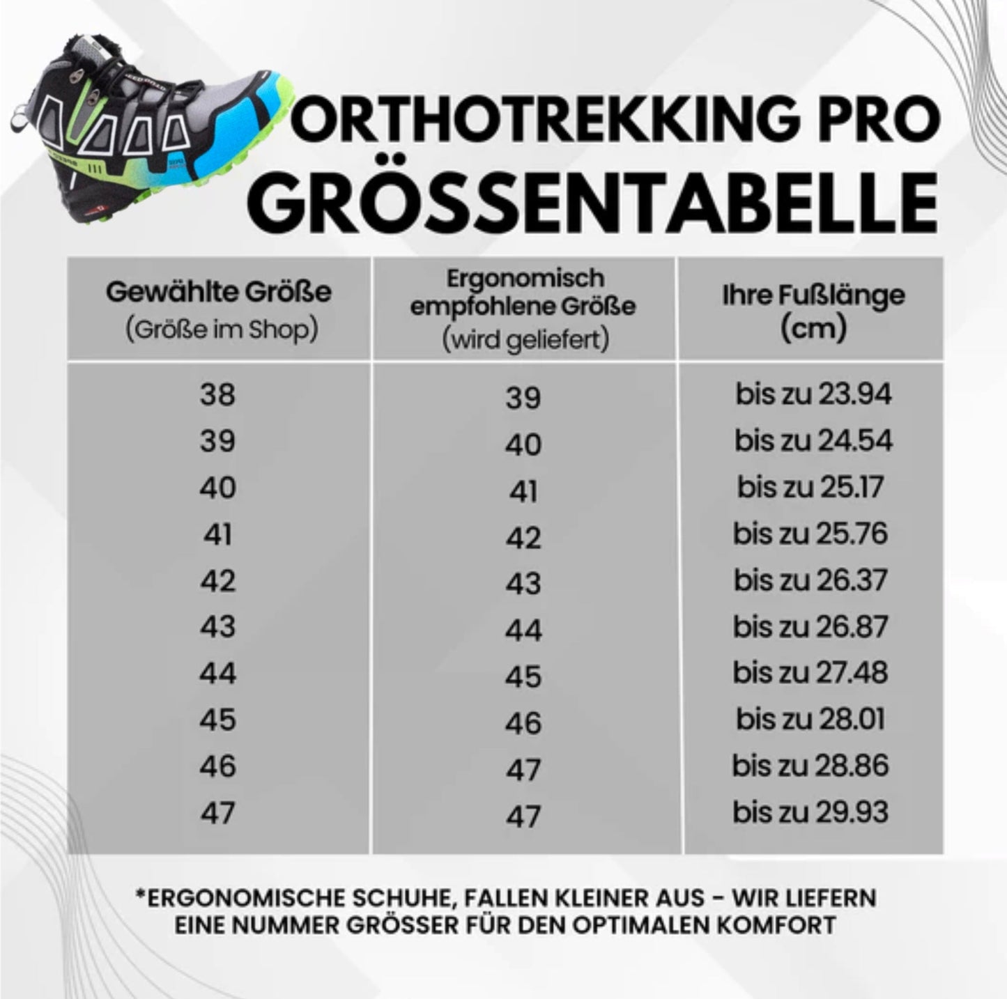 OrthoTrekking Pro Hallux – Ergonomic Hiking & Trekking Shoes for Hallux Valgus Comfort