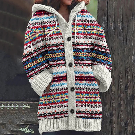 Rebolet | Gemütliche Damen Strickjacke mit Knopfleiste