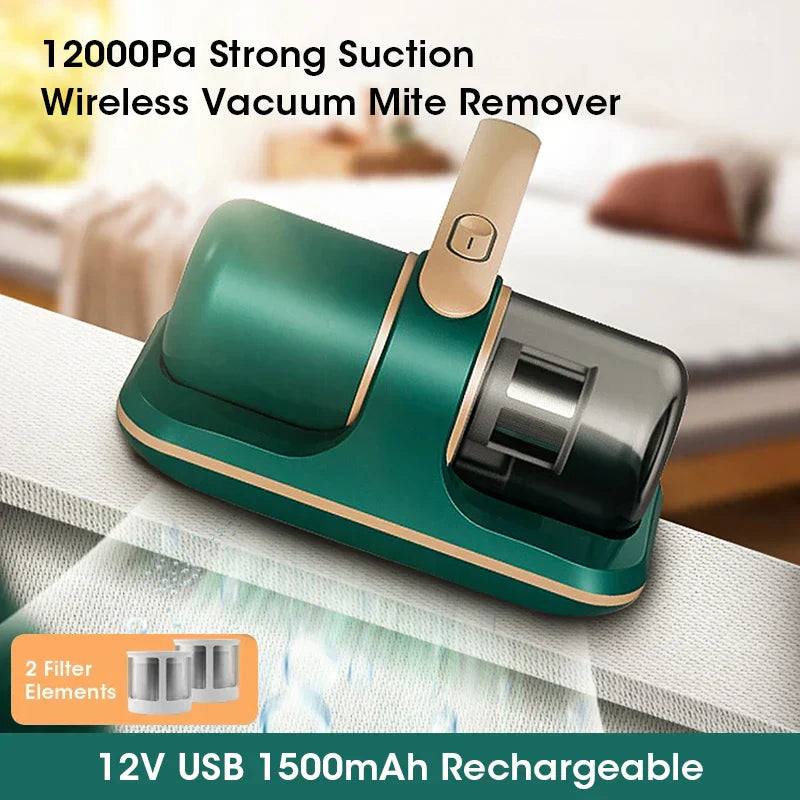 Rebolet | PureVac – Kabelloser Handstaubsauger Milbenentferner mit UV-Licht 12 kPa