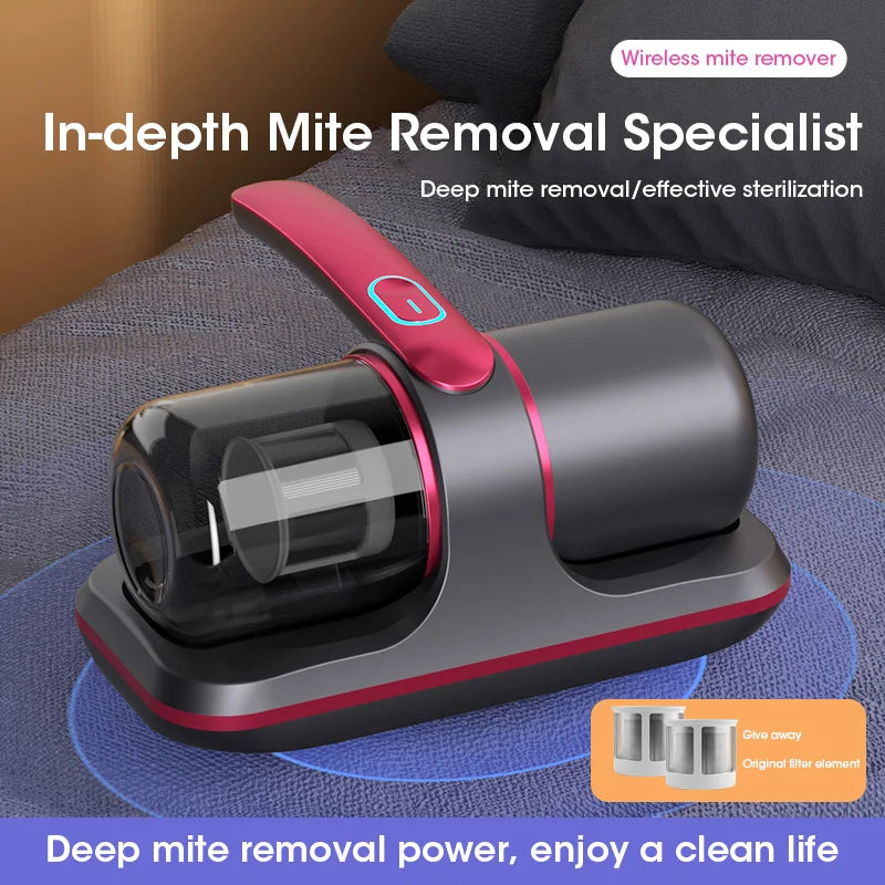 Rebolet | PureVac – Kabelloser Handstaubsauger Milbenentferner mit UV-Licht 12 kPa