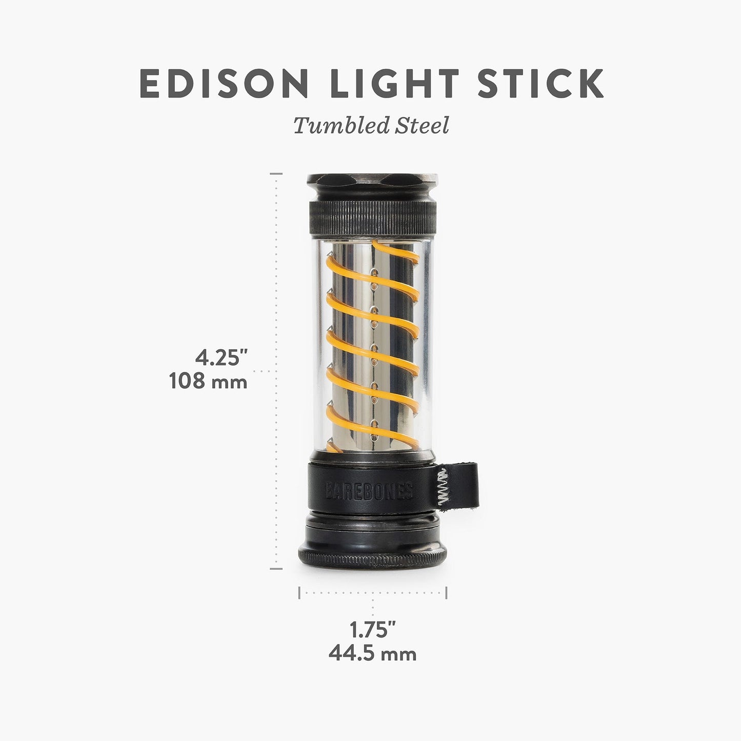 Rebolet | Edison Light Stick – Mehrzweck-Laterne und Taschenlampe mit USB-C-Aufladung und 7 Leuchtmodi