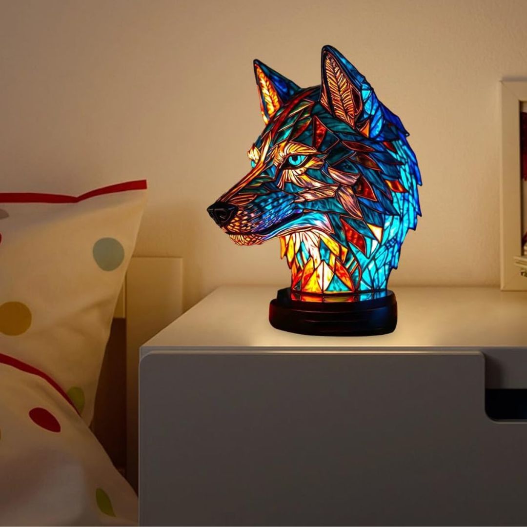 Rebolet | LeuchtWolf - handgefertigte Lampe, die Herzen erstrahlen lässt
