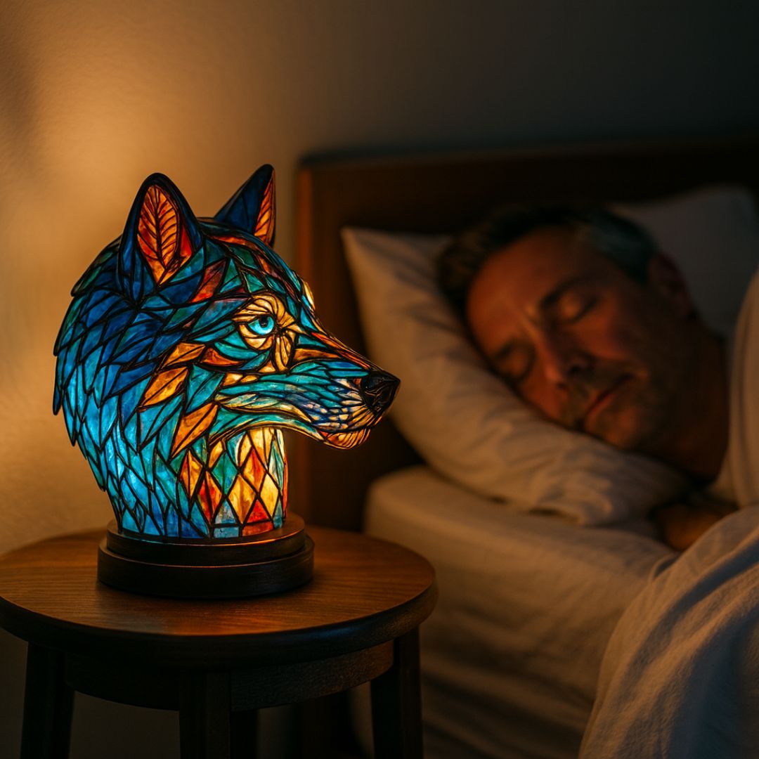 Rebolet | LeuchtWolf - handgefertigte Lampe, die Herzen erstrahlen lässt