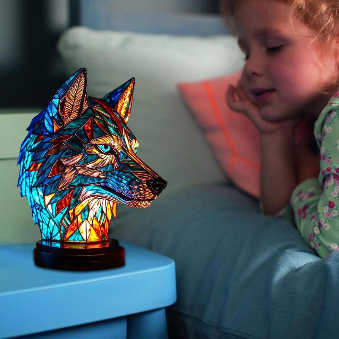Rebolet | LeuchtWolf - handgefertigte Lampe, die Herzen erstrahlen lässt