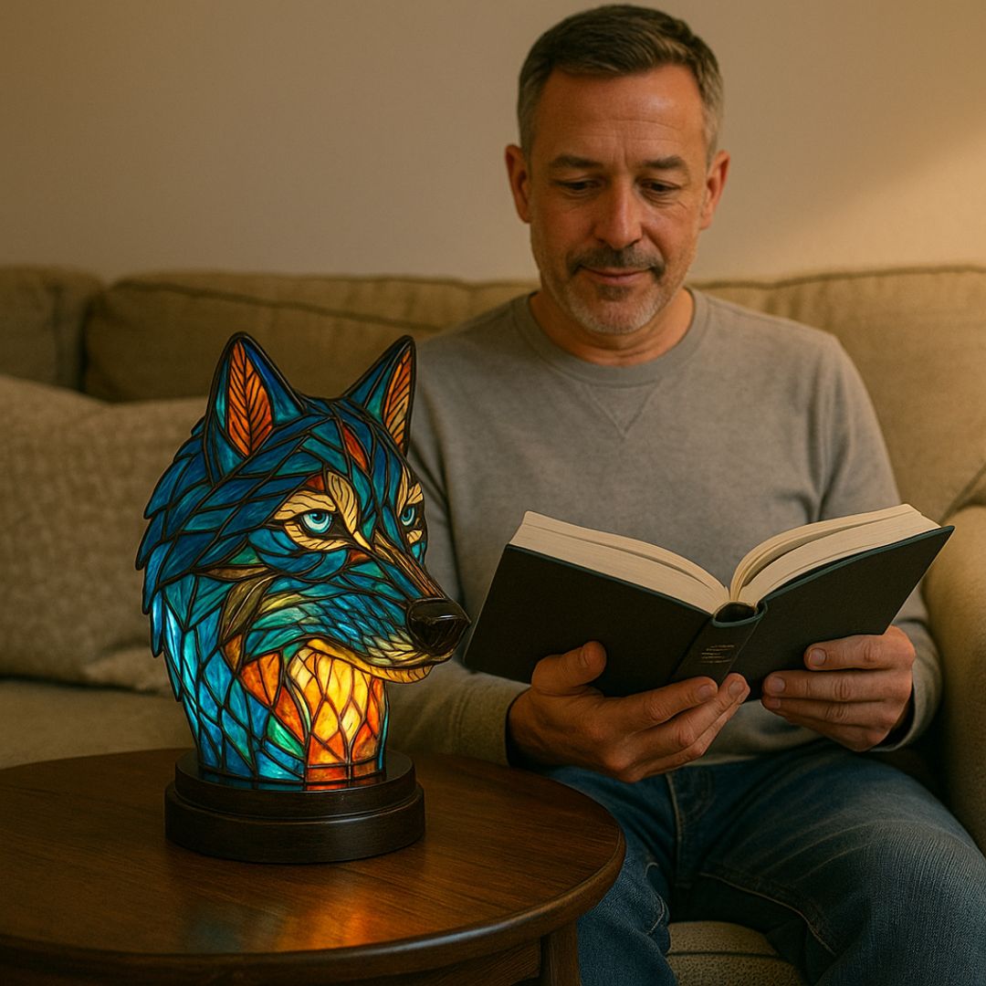 Rebolet | LeuchtWolf - handgefertigte Lampe, die Herzen erstrahlen lässt