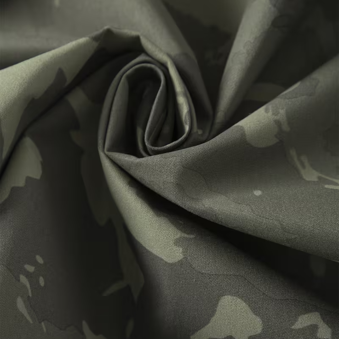 Herren Camo-Windbreaker – leichter Anorak mit Kapuze, Halbreißverschluss