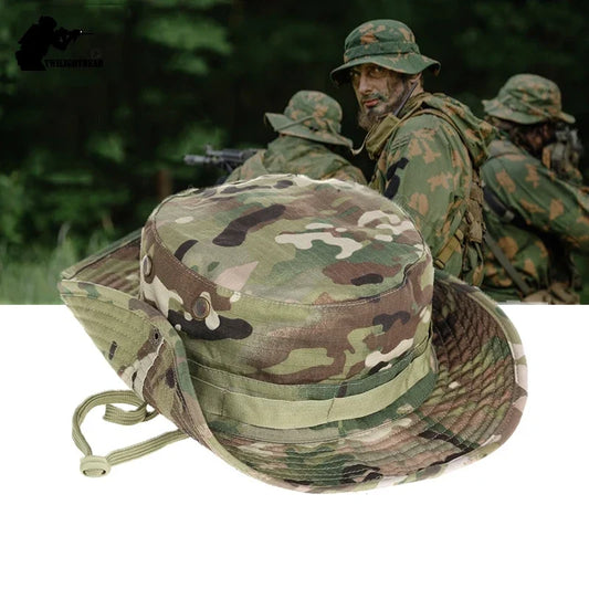 Tactical-Camouflage-Buschhut – Militärstil für Outdoor