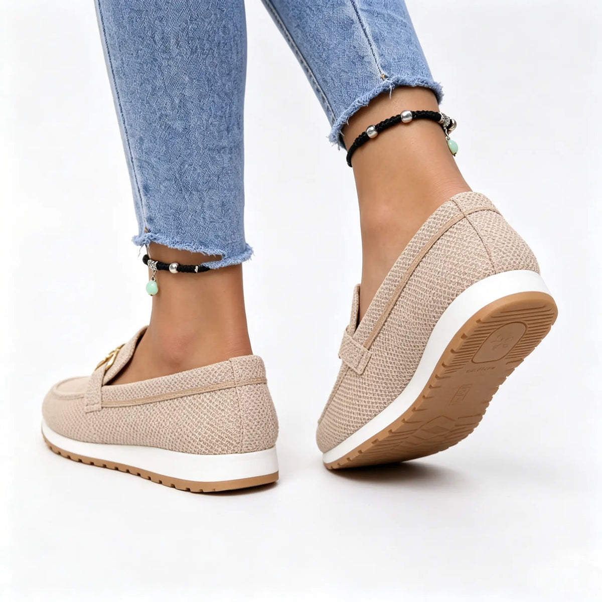 Damen-Komfort-Loafer in weiter Passform