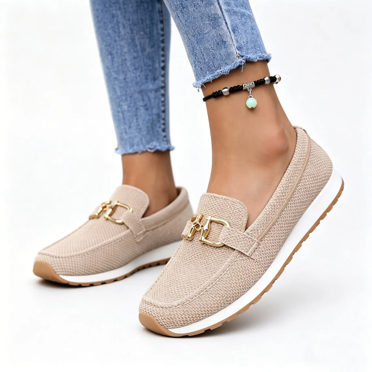 Damen-Komfort-Loafer in weiter Passform