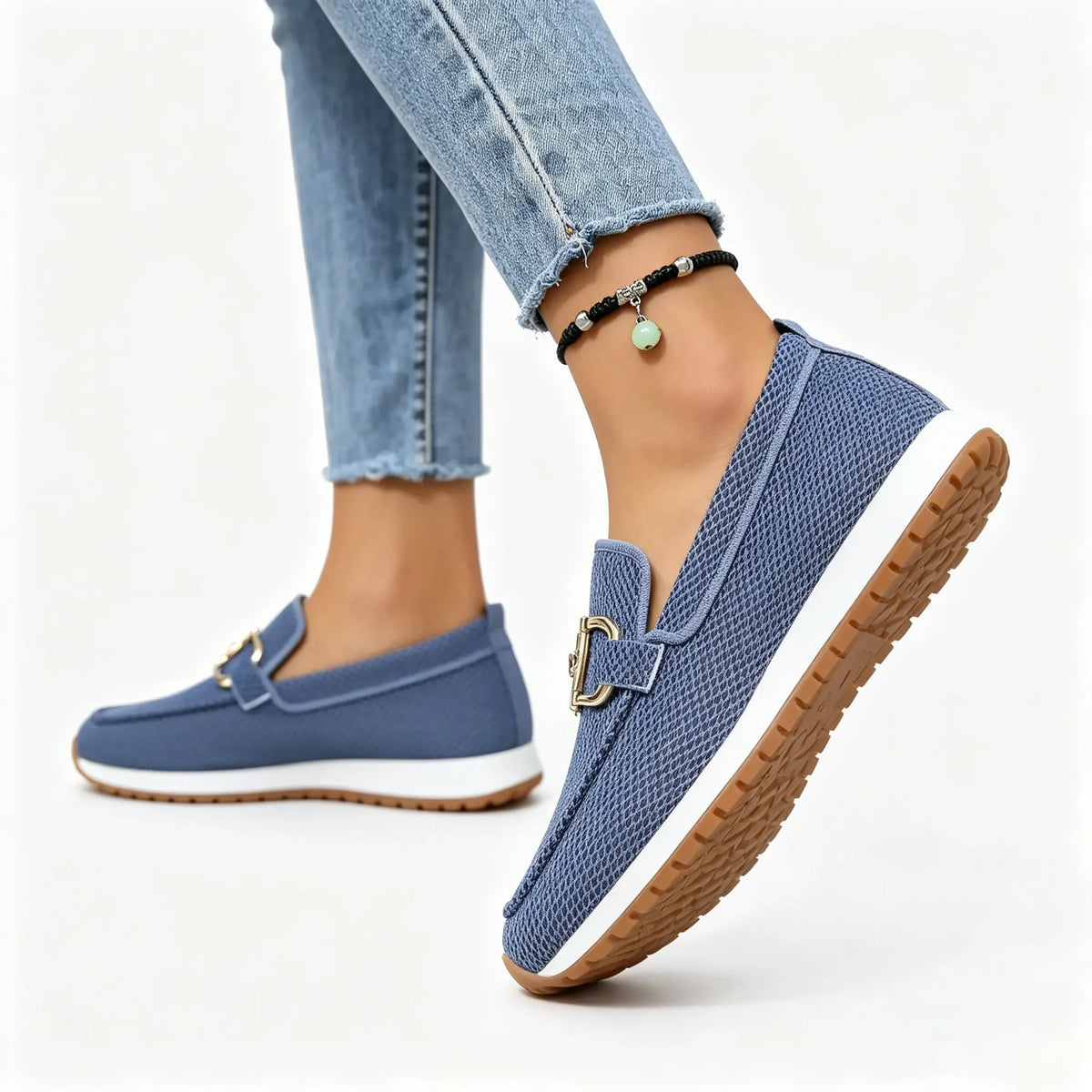 Damen-Komfort-Loafer in weiter Passform