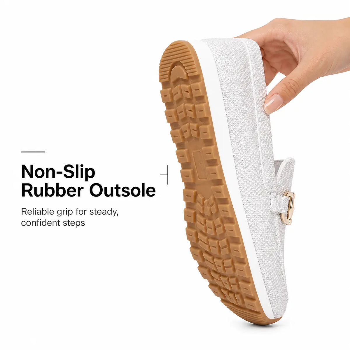 Damen-Komfort-Loafer in weiter Passform