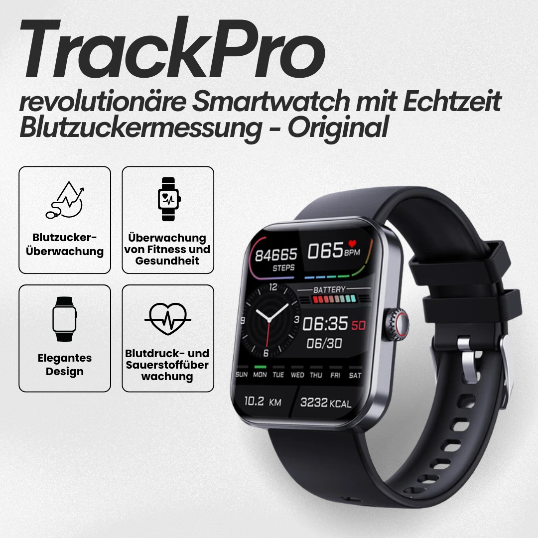 Emi and June | TrackPro - Gesundheitsuhr mit zertifizierter Blutzuckermessung (2025) - Original