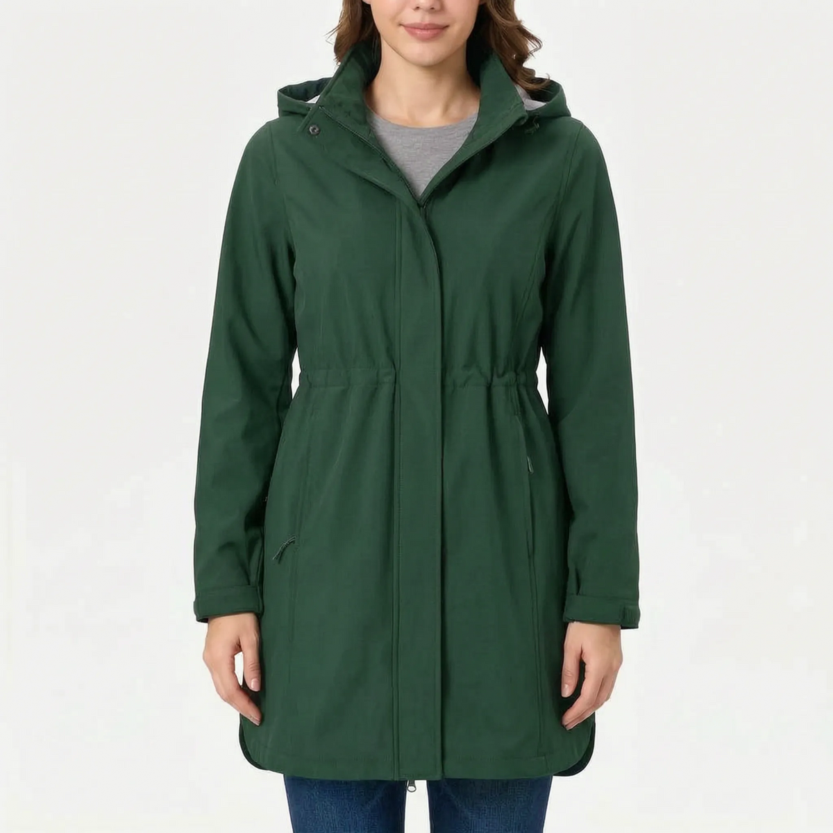 Breezya Lange Gefütterte Damen-Softshelljacke