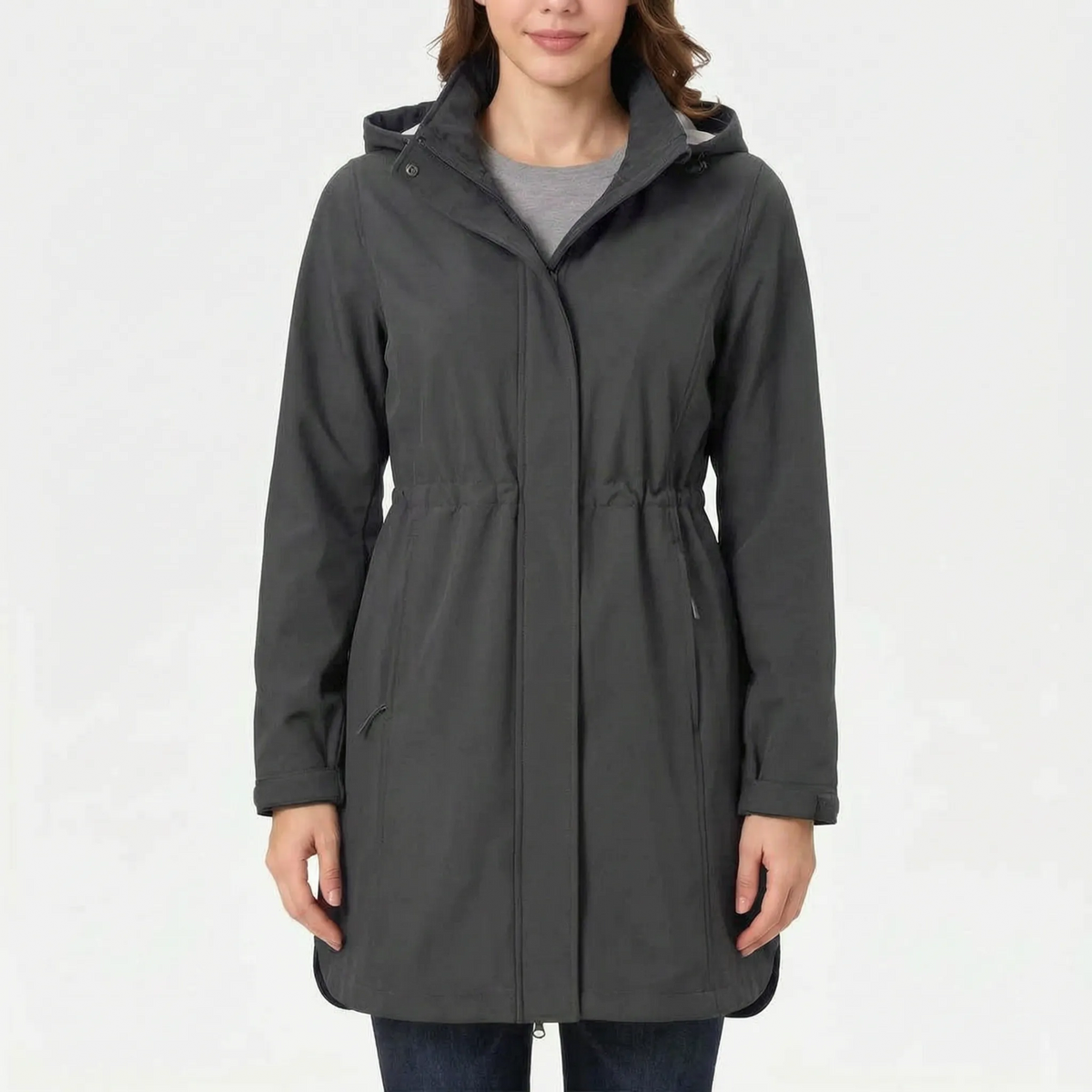 Breezya Lange Gefütterte Damen-Softshelljacke